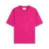 Ami Paris Pride Organic Cotton T-Shirt Hot Pink