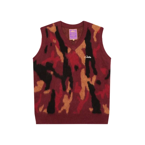 Corteiz Mohair Knit Vest Multicolor