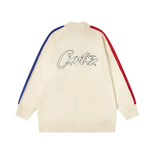 Corteiz Knit V2 Zip Cream