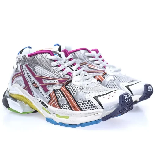 BALENCIAGA Runner Sneaker Multicolor – Iconic 90s Retro Technical Mesh Luxury Sneakers