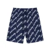 Balenciaga Many Logo Short Blue & White