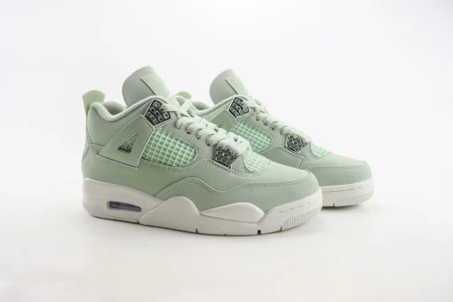 Air Jordan 4 Retro Seafoam Sail Sneaker Lime Green