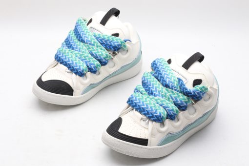 Lanvin Curb Sneakers White, Sky Blue, Black