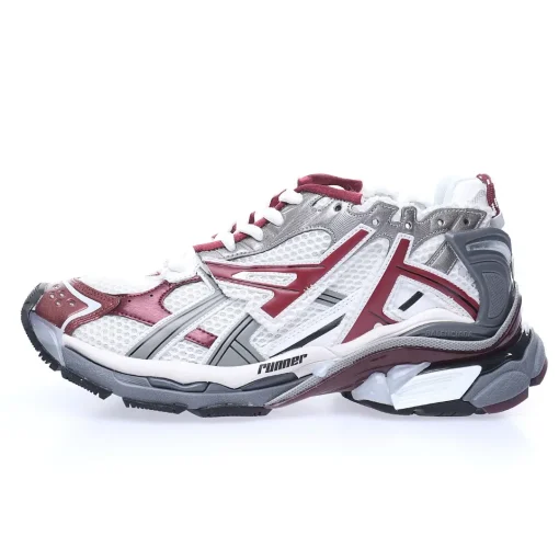 BALENCIAGA Runner Sneaker Grey – Iconic 90s Retro Technical Multi-Color Runners
