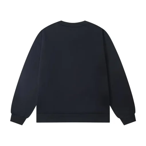 Corteiz Alcatraz Classic Letter Logo Print Casual Fleece Sweatshirt Black