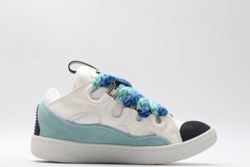 Lanvin Curb Sneakers White, Sky Blue, Black