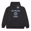 Balenciaga Paris Logo Hoodie Dark Grey