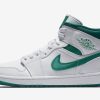 Nike Air Jordan 1 Mid White Mystic Green