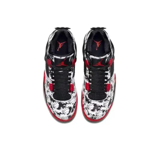 NIKE AIR JORDAN 4 BLACK X WHITE X RED