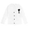 Ami Paris De Coeur wool Cardigan White