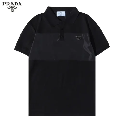 Prada Polo Shirt White Black