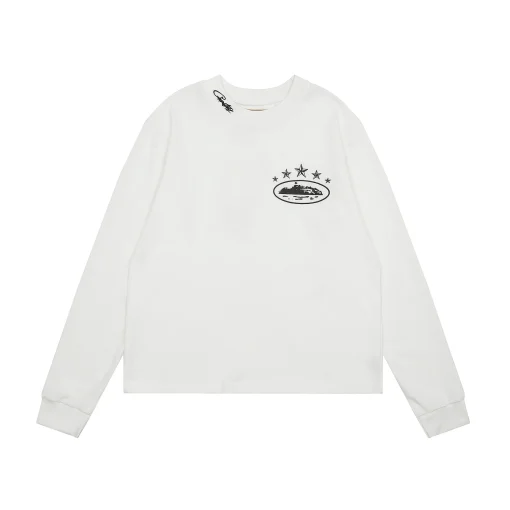 Corteiz 5 Starz Alcatraz Tee White