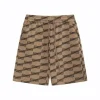 Balenciaga BB Logo Black Check Short Brown