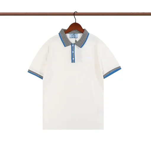 Prada Polo T-Shirt Black White