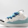 Lanvin Curb Sneakers White, Sky Blue, Black