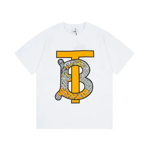 Burberry TB T-shirt White/Yellow