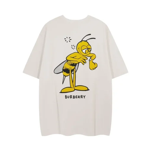 Burberry Bee Graphic Core Fit T Shirt Alpine Of White