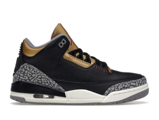 Jordan 3 Retro Black Cement Gold (Women’s)