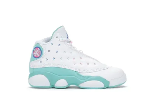 Jordan 13 Retro White Soar Green Pink (PS)
