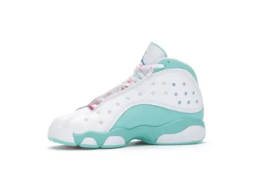 Jordan 13 Retro White Soar Green Pink (PS)