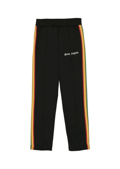 Palm Angels Rainbow Chenille Track Pants Black