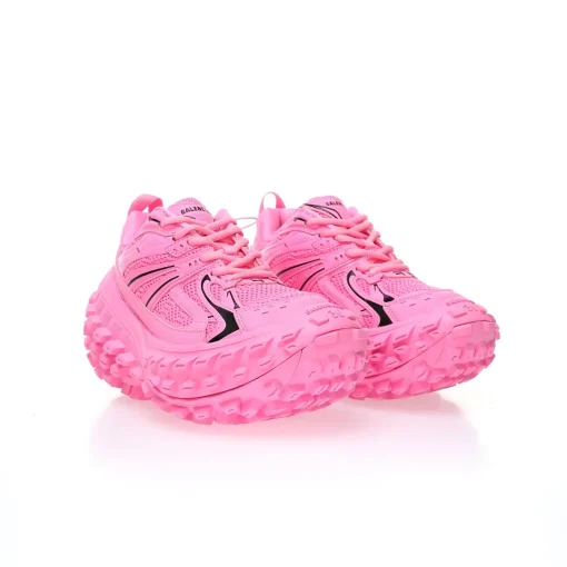 BALENCIAGA Defender Rubber Platform Sneakers pink
