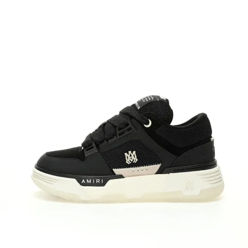 Amiri MA-1 Low-Top Sneakers Black – Luxury Oversized Leather & Mesh Skate Shoes