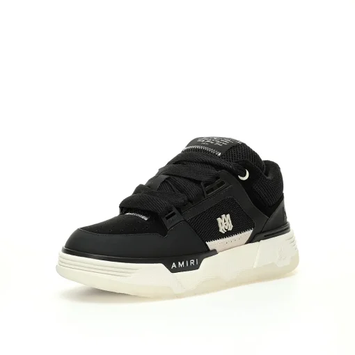 Amiri MA-1 Low-Top Sneakers Black – Luxury Oversized Leather & Mesh Skate Shoes