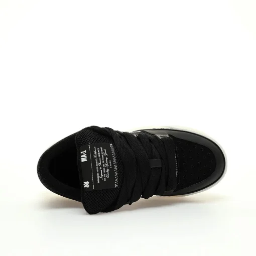 Amiri MA-1 Low-Top Sneakers Black – Luxury Oversized Leather & Mesh Skate Shoes