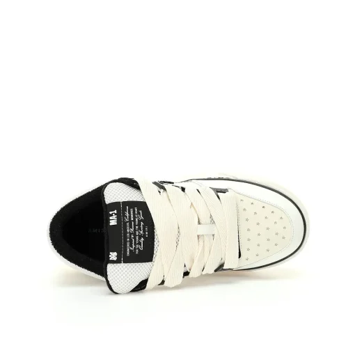 Amiri MA-1 Low-Top Sneakers – White & Black Luxury Skate-Inspired Shoes
