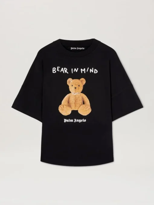 Palm Angels Bear in Mind Over T-shirt 060 BLACK – BROWN