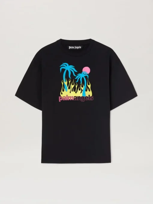 Palm Angels Burning Oasi T-shirt BLACK