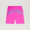 Palm Angels Curved logo Swim shorts FUCHSIA