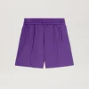 Palm Angels Curved Logo Track shorts Purple