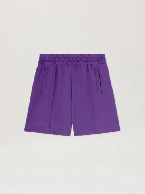 Palm Angels Curved Logo Track shorts Purple
