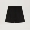 Palm Angels Curved Logo Track shorts black