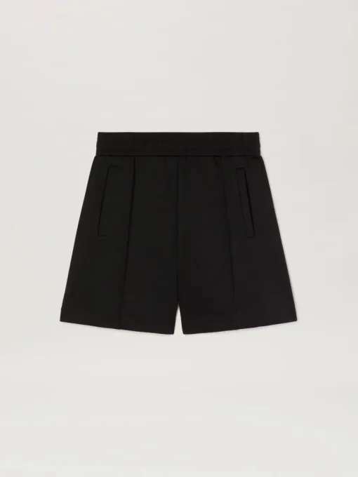 Palm Angels Curved Logo Track shorts black