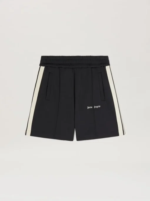 Palm Angels Embroidered Logo Track shorts Black