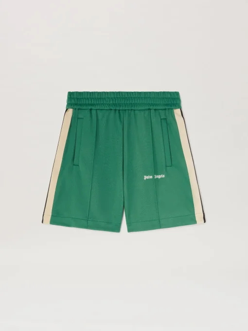 Palm Angels Embroidered Logo Track shorts Forest Green