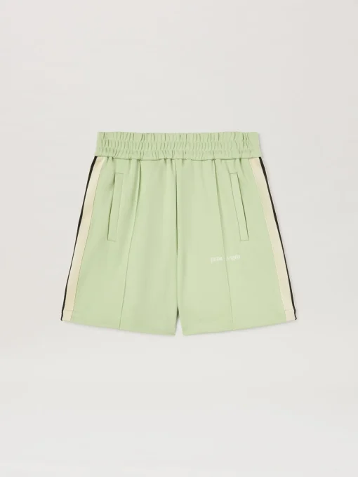 Palm Angels Embroidered Logo Track shorts SAGE