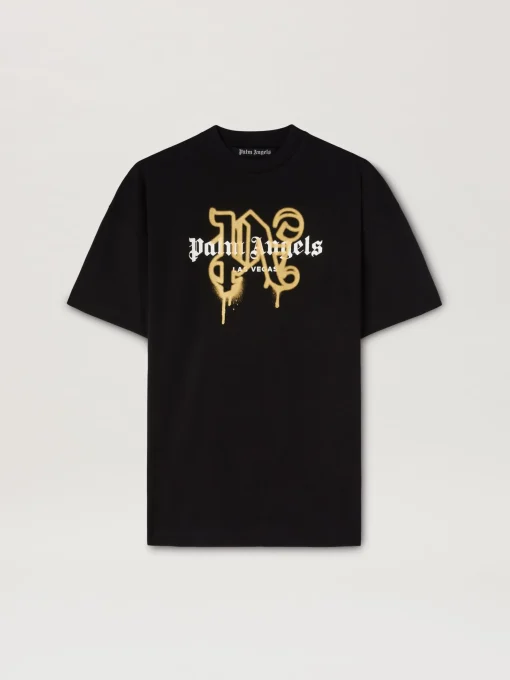 Palm Angels MONOGRAM SPRAY CITY T-SHIRT LAS VEGAS
