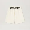 Palm Angels Logo Sweatshorts White