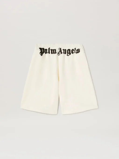 Palm Angels Logo Sweatshorts White