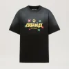 Palm Angels Paradise Print T-Shirt 1018 BLACK