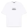 Stone Island White Logo-Print T-Shirt