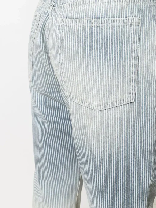 Palm Angels Gessati Emporio Armani Faded straight-Leg Jeans Multicolor