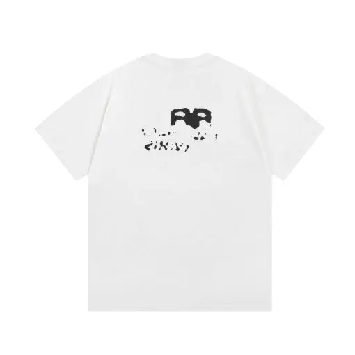 Balenciaga Paris T-shirt White & Black - Imagen 4