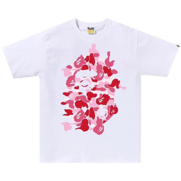 BAPE ABC Camo Rebuild Big Ape Head Tee ‘White/Pink’
