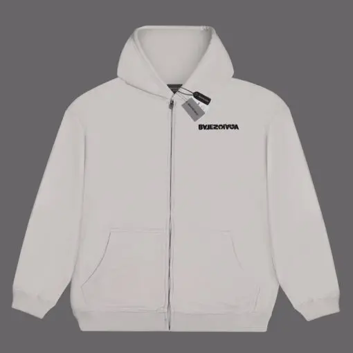 Balenciaga Zip Hoodie Full White