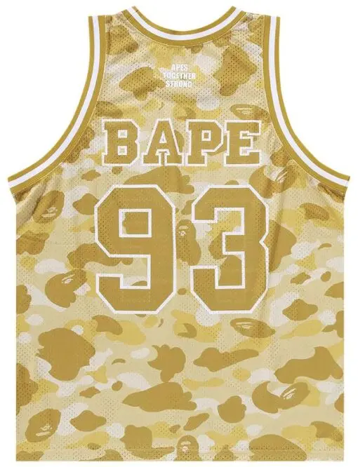 BAPE Color Camo Basketball Tank Top ‘Yellow’ - Imagen 2